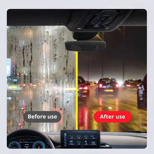 Car Glass Oil Film Cleaner with Reusable Foam Sprayer