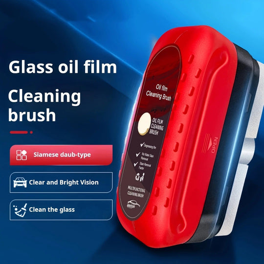 Car Glass Oil Film Cleaner with Reusable Foam Sprayer